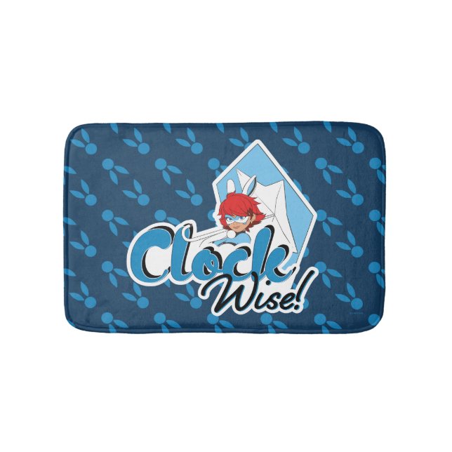 Bunnyx | Clock Wise! Bath Mat (Front)