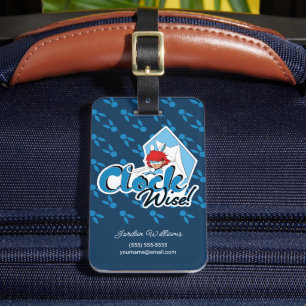 Bunnyx   Clock Wise! Luggage Tag