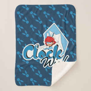 Bunnyx   Clock Wise! Sherpa Blanket