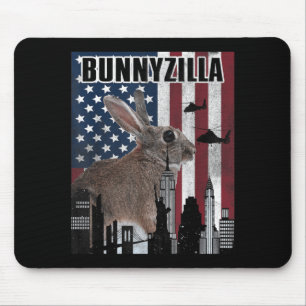Bunnyzilla Bunny Mouse Pad