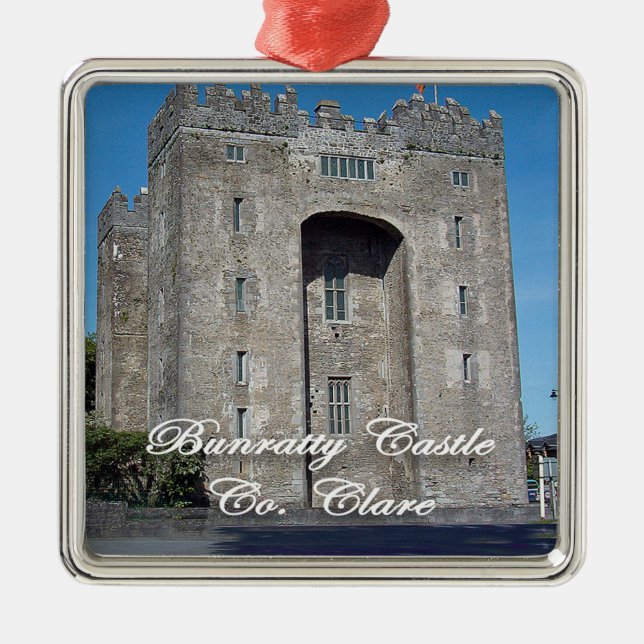 Bunratty Castle, Irish, Ireland, Irish Metal Tree Decoration (Front)