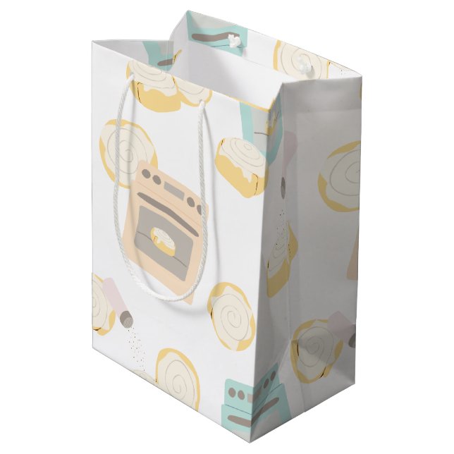 Buns in Ovens Baby Shower Medium Gift Bag (Back Angled)