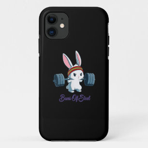 Buns of Ness Rabbit Bunny Lover Gym Workout Funny Case-Mate iPhone Case