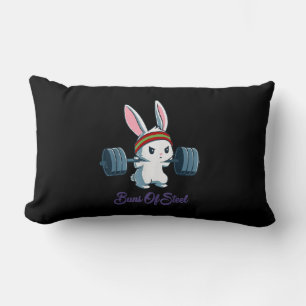 Buns of Ness Rabbit Bunny Lover Gym Workout Funny Lumbar Cushion
