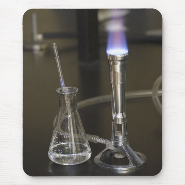 Bunsen and flask mouse pad (Front)