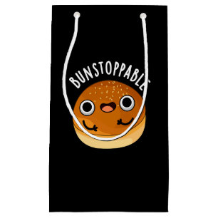Bunstoppable Funny Bun Pun Dark BG Small Gift Bag