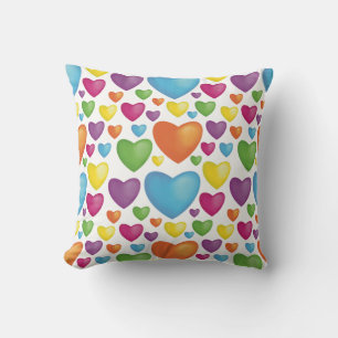 Bunte Herzen Cushion