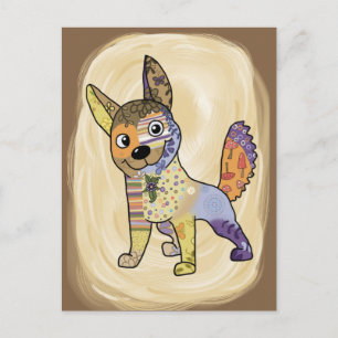 Bunte Hund Postcard