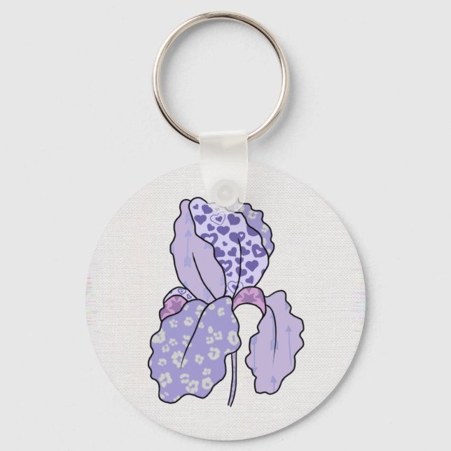bunte Iris  Key Ring (Front)