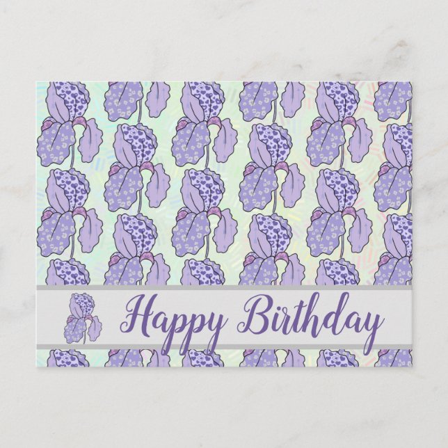 bunte Iris Postcard (Front)