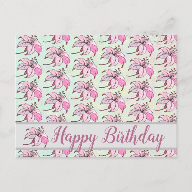 bunte lilie postcard (Front)