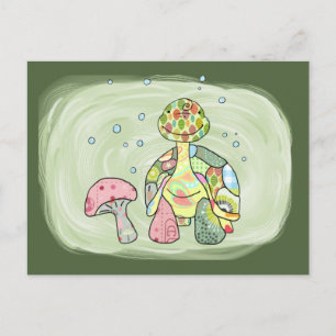 bunte Schildkröte Postcard