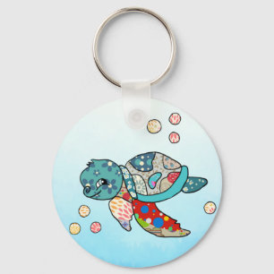 bunte Wasserschildkröte   Key Ring