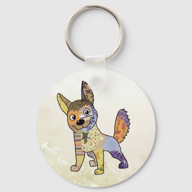 Bunter Hund Key Ring (Front)