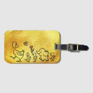 bunter Lauf Luggage Tag