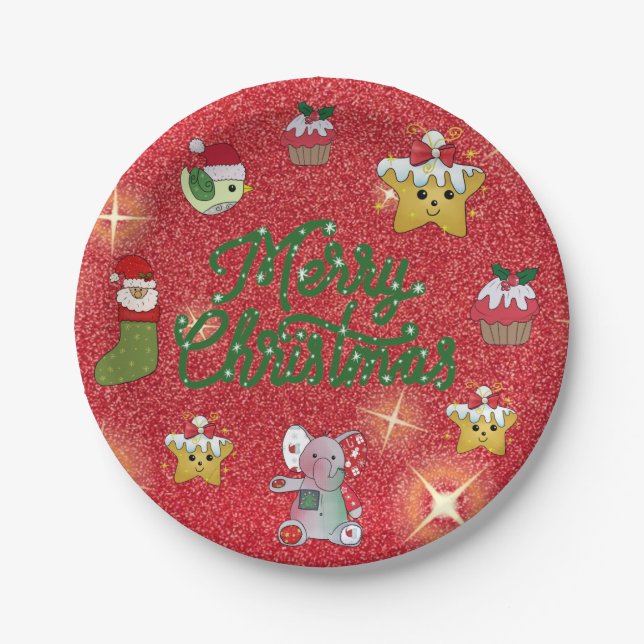 Bunter Teller Paper Plate (Front)