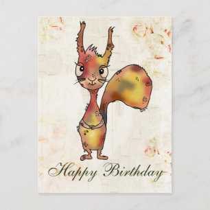 Buntes Eichhörnchen Postcard