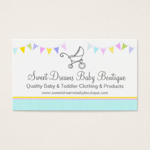 Bunting baby boutique mint aqua swing hang tag