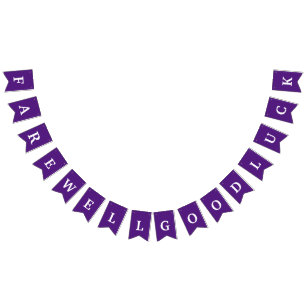 Bunting banner for Farewell party