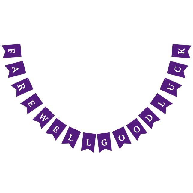 Bunting banner for Farewell party (All)