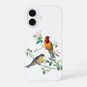 Bunting Birds on Branches iPhone 16 Case