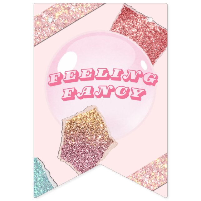  Bunting Flag - Pink Party flag (First Flag)