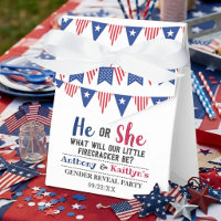 Bunting Flags 4th Of July Gender Reveal Party