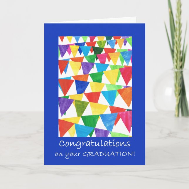 Bunting Graduation Congratulations for Anyone Card (Front)