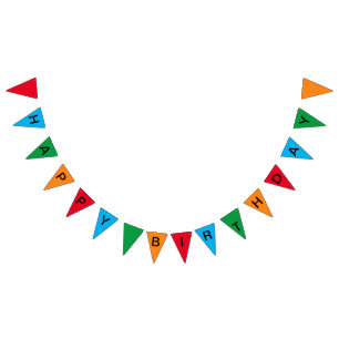 Bunting - Happy Birthday Circus Design 