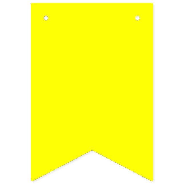 Bunting: Swallowtail - Plain Yellow Bunting (Sixteenth Flag)