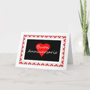 Buon Anniversario - Happy Anniversary in Italiano Card