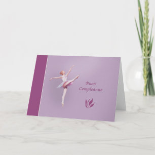 Buon Compleanno, Birthday, Italian, Ballerina Card
