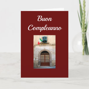 "BUON COMPLEANNO" ITALIAN BIRTHDAY CARD