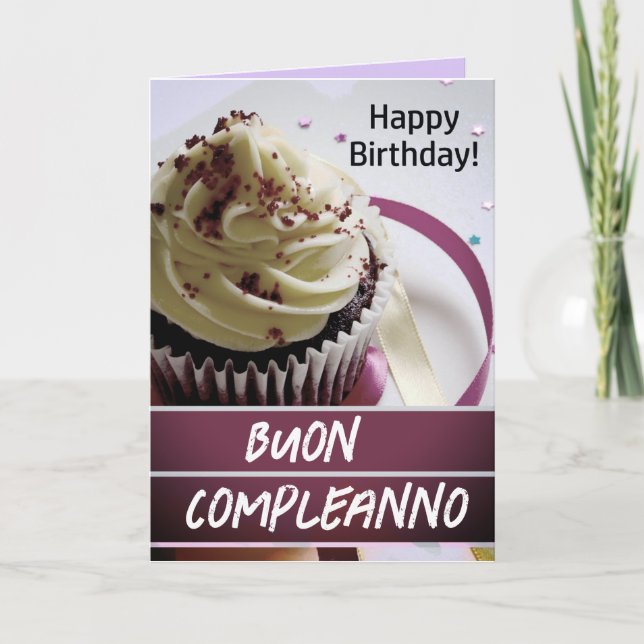 Buon compleanno Italian Birthday Card (Front)