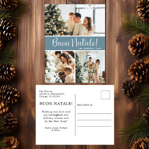 Buon Natale 3 Photo  Holiday Postcard