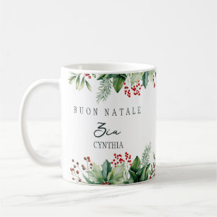 Buon Natale Custom Aunt Zia Coffee Mug
