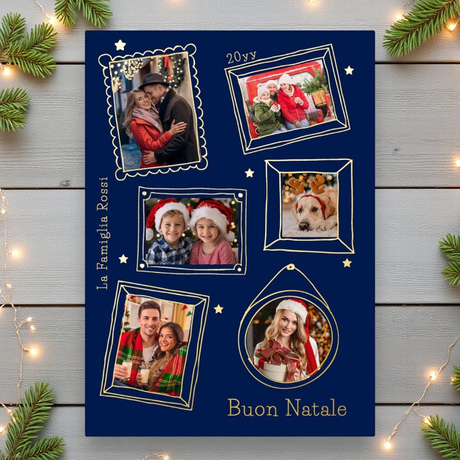 Buon Natale Doodle Frame Multi Photo (Creator Uploaded)