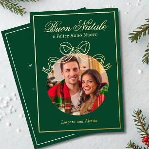 Buon Natale e Felice Anno Nuovo Coquette Bow Photo