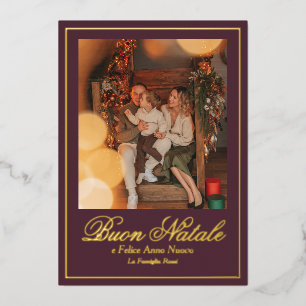 Buon Natale e Felice Anno Nuovo Script Photo