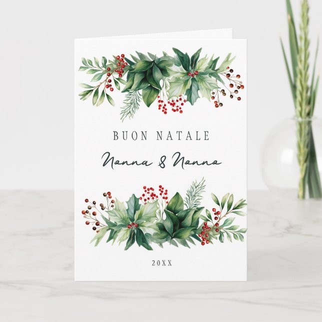 Buon Natale Holiday Card (Front)