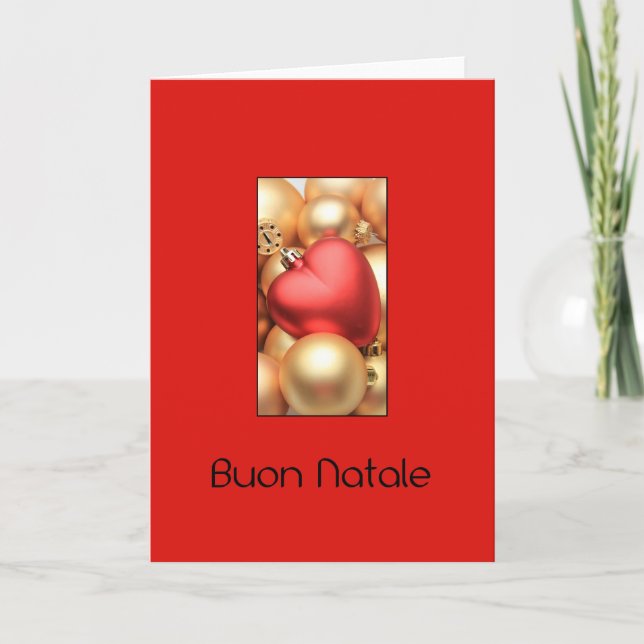 Buon Natale Italian Christmas Card (Front)