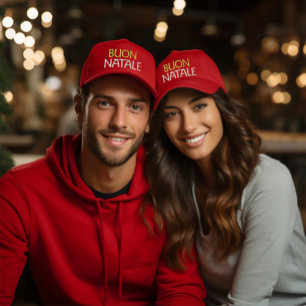 Buon Natale Italian Christmas Embroidered Hat
