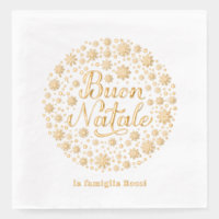Buon Natale Italian Christmas Party Snowflakes