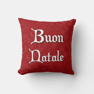 Buon Natale Italian Christmas Pillow