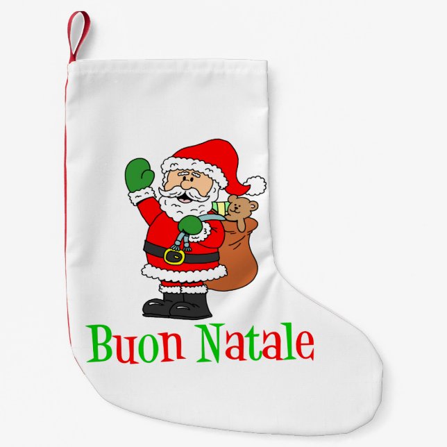 Buon Natale Italian Christmas Stocking (Front)