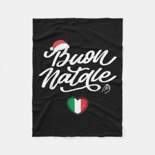 Buon Natale Italian Family Christmas, Italy Pride Fleece Blanket