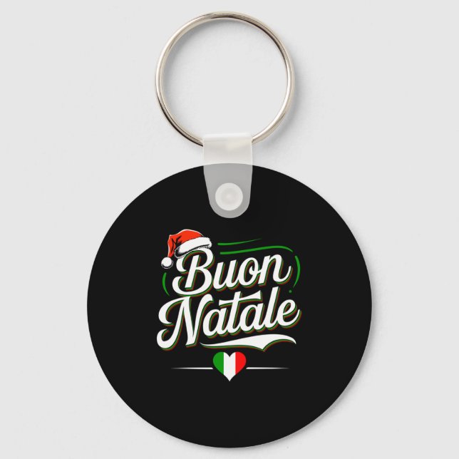 Buon Natale Italian Family Christmas Italy Pride H Key Ring (Front)