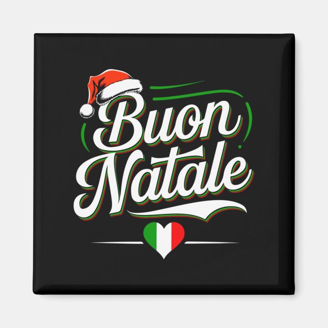Buon Natale Italian Family Christmas Italy Pride H Magnet (Front)