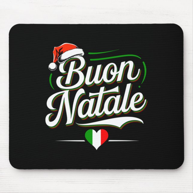 Buon Natale Italian Family Christmas Italy Pride H Mouse Pad (Front)