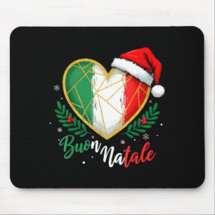 Buon Natale Italian Family Pasta Christmas Tree Xm Mouse Pad